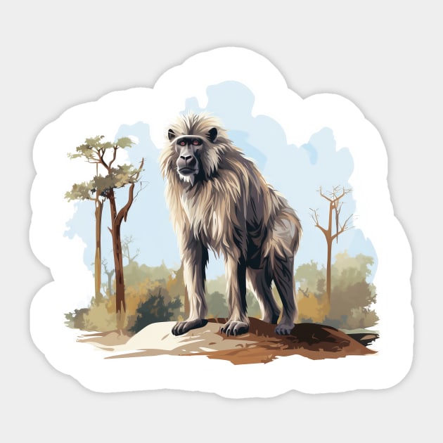 Baboon Sticker by zooleisurelife